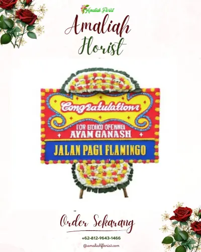 Bunga Papan Congratulation di Tempeh Tengah